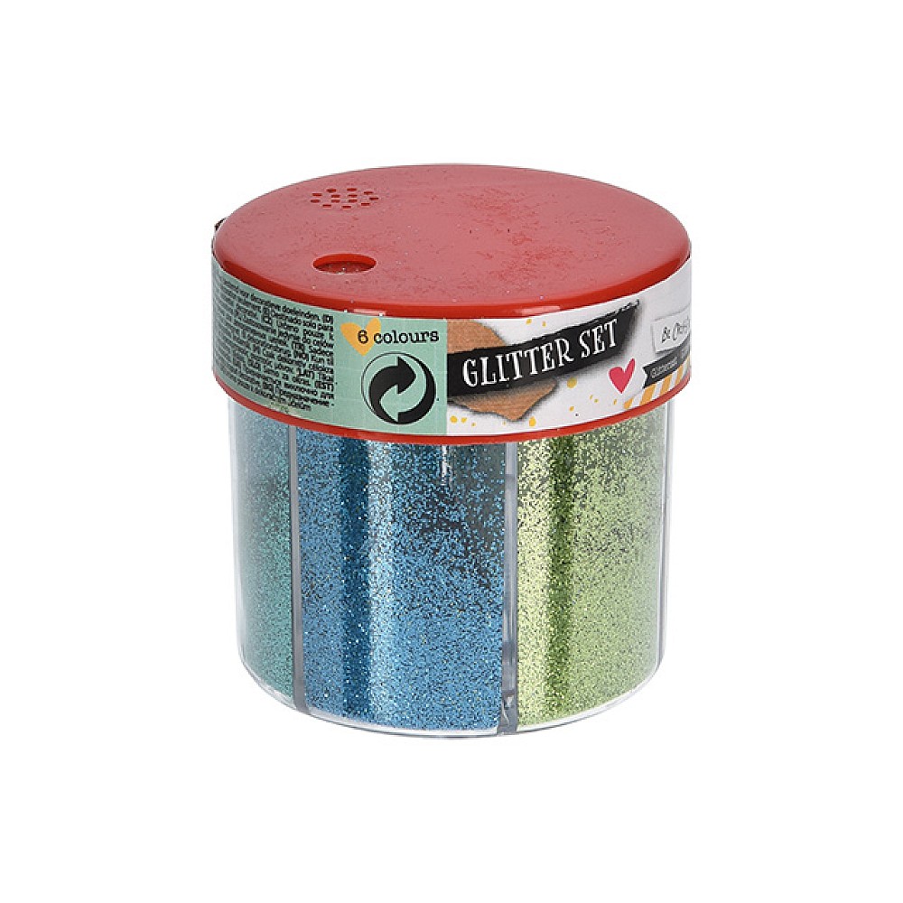 Set sclipici 6 culori 94g Carusel color