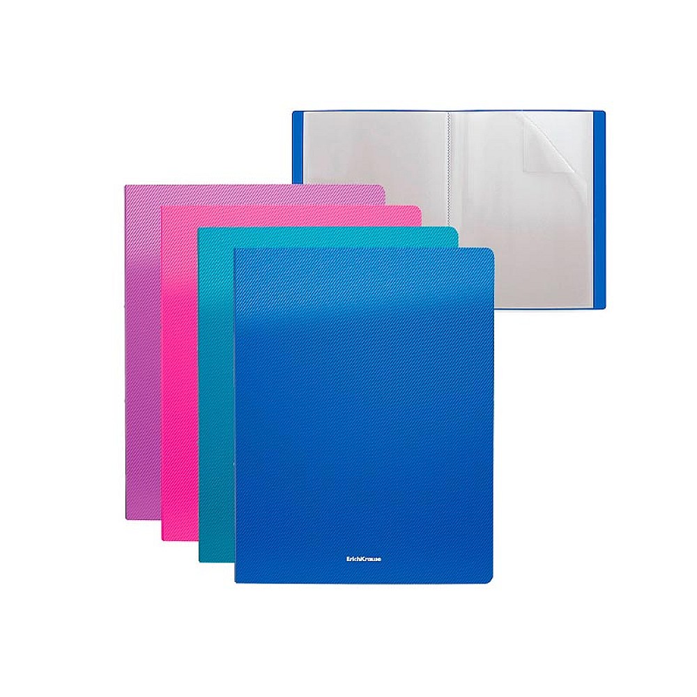 Mapa A4 cu 40 folii ErichKrause Vivid, 4 culori, plastic