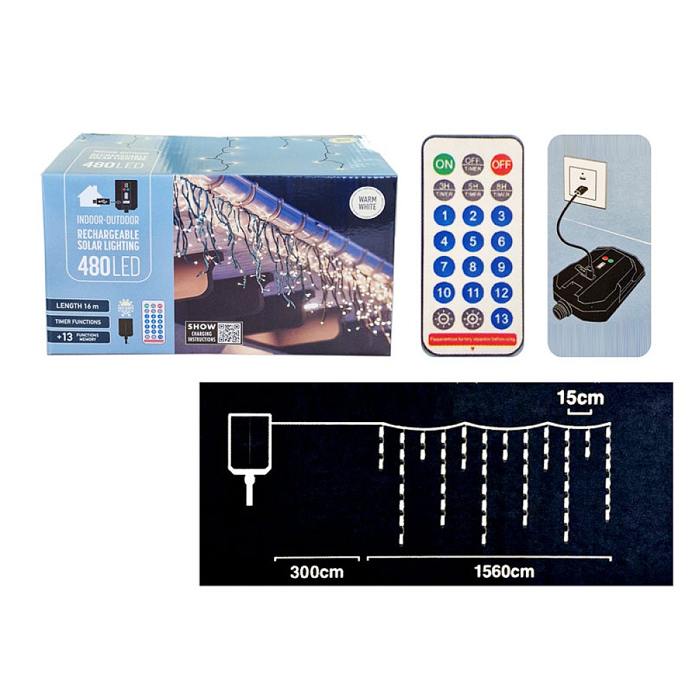 Luminite pe baterie solara 