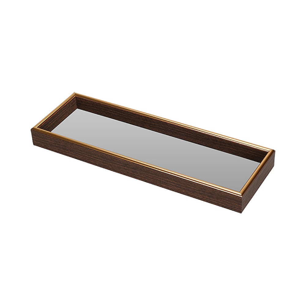 Tava din lemn cu baza din oglinda 30X10X2.8cm
