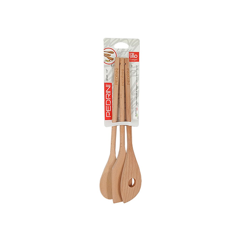 Set accesorii de bucatarie din lemn, 3buc, 30cm