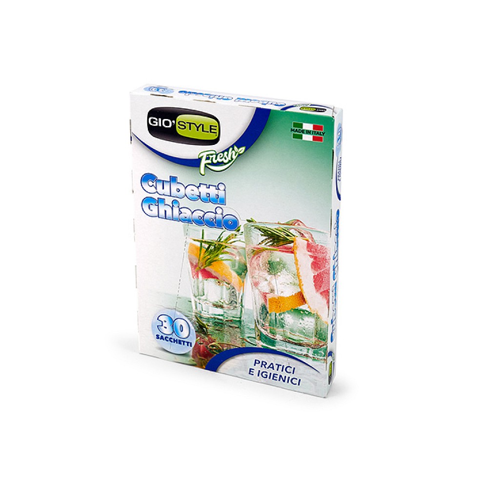 Pungi pentru gheată GioStyle 19X26cm, 30buc, cuburi