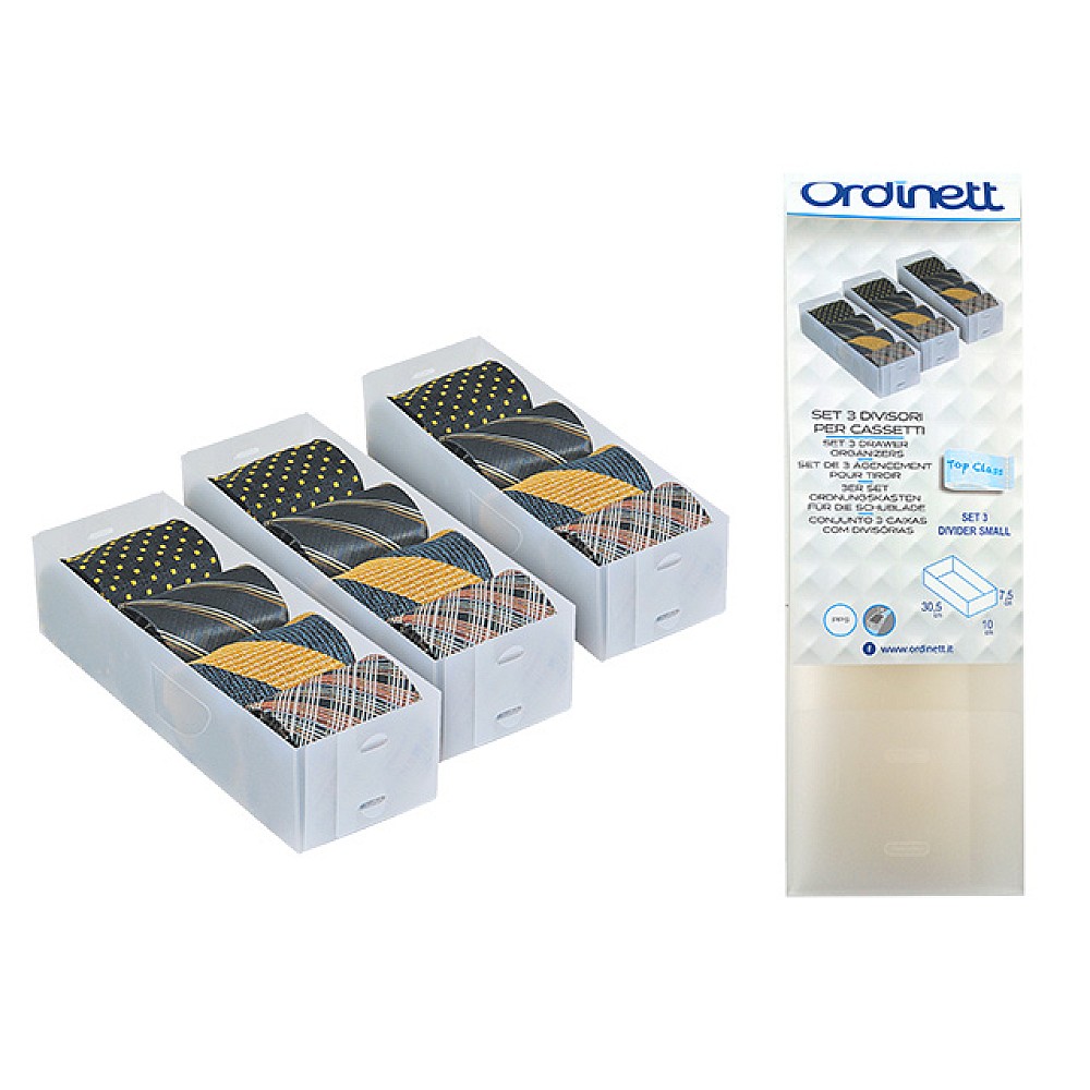 Set 3 organizatoare pentru sertarTop Class 30,5X10X7,5cm