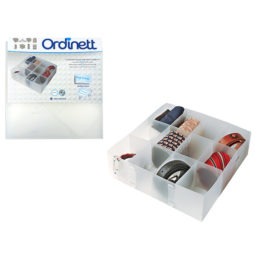 Organizator pentru sertar Top Class 30.5X30.5X10cm, 12 secțiuni.