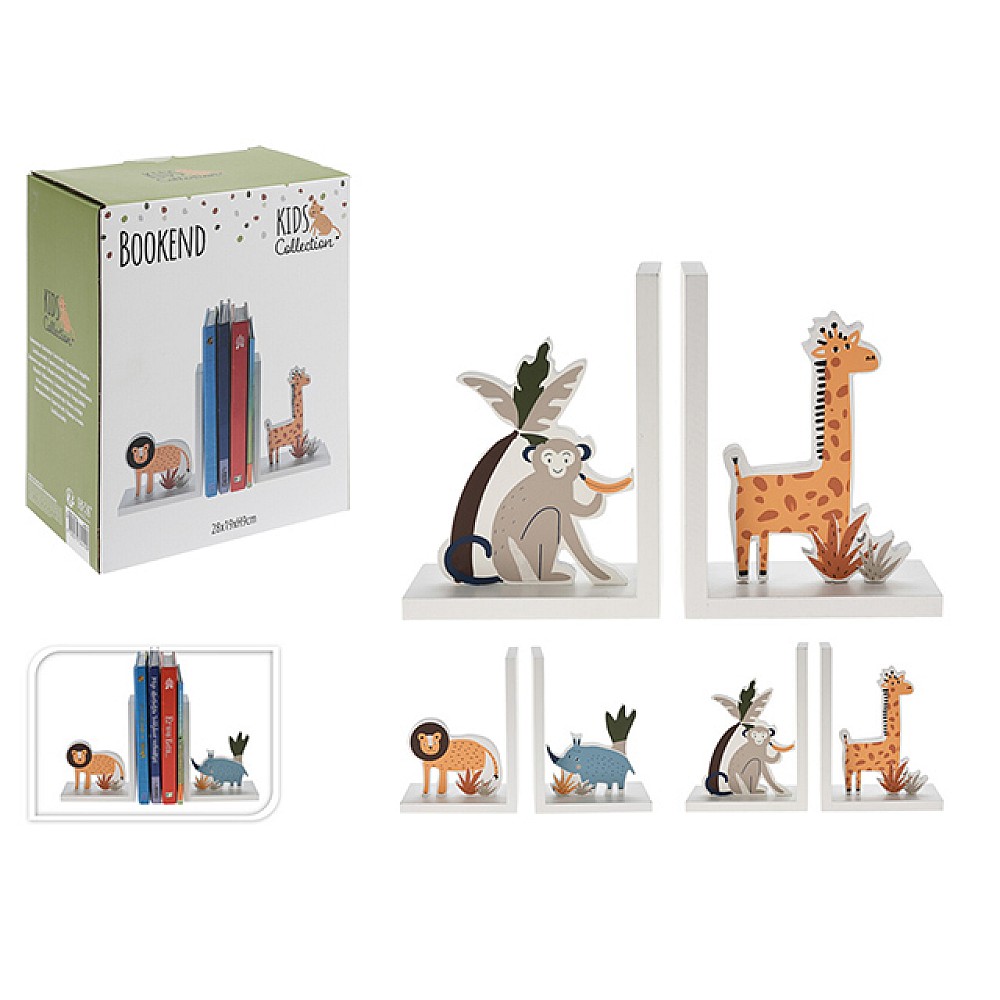 Set suport pentru carte cu figurina de animal 2buc 28X9X19cm