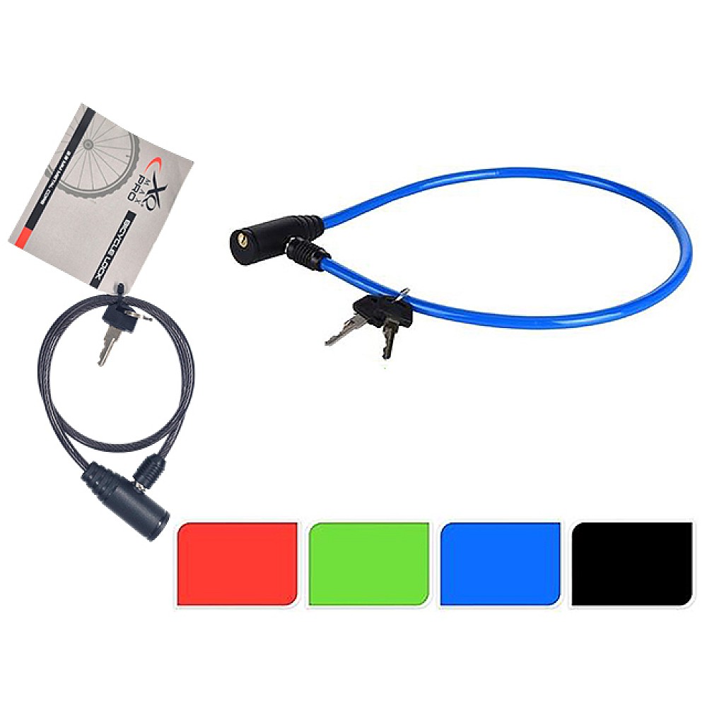Lacăt pentru bicicletă XQMAX 65cm, cu 2 chei