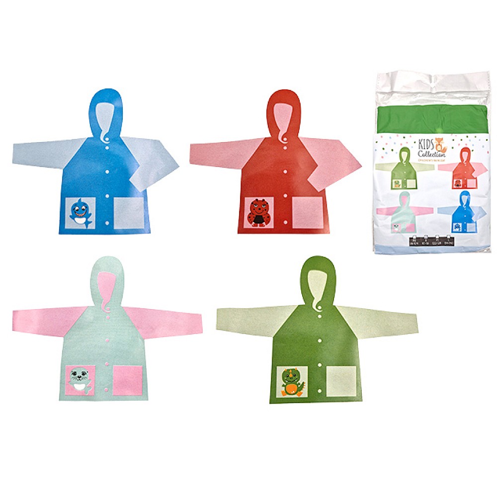 Pelerina de ploaie pentru fete 3-7 ani cu elastic, 4 culori