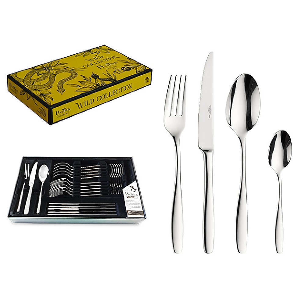 Set de tacimuri Pinti Lion 24buc, inox