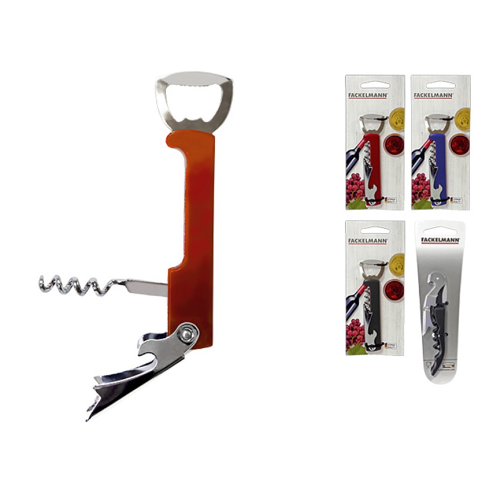 Tirbuson pentru chelneri+deschizator Fackelmann 11cm, inox/plastic