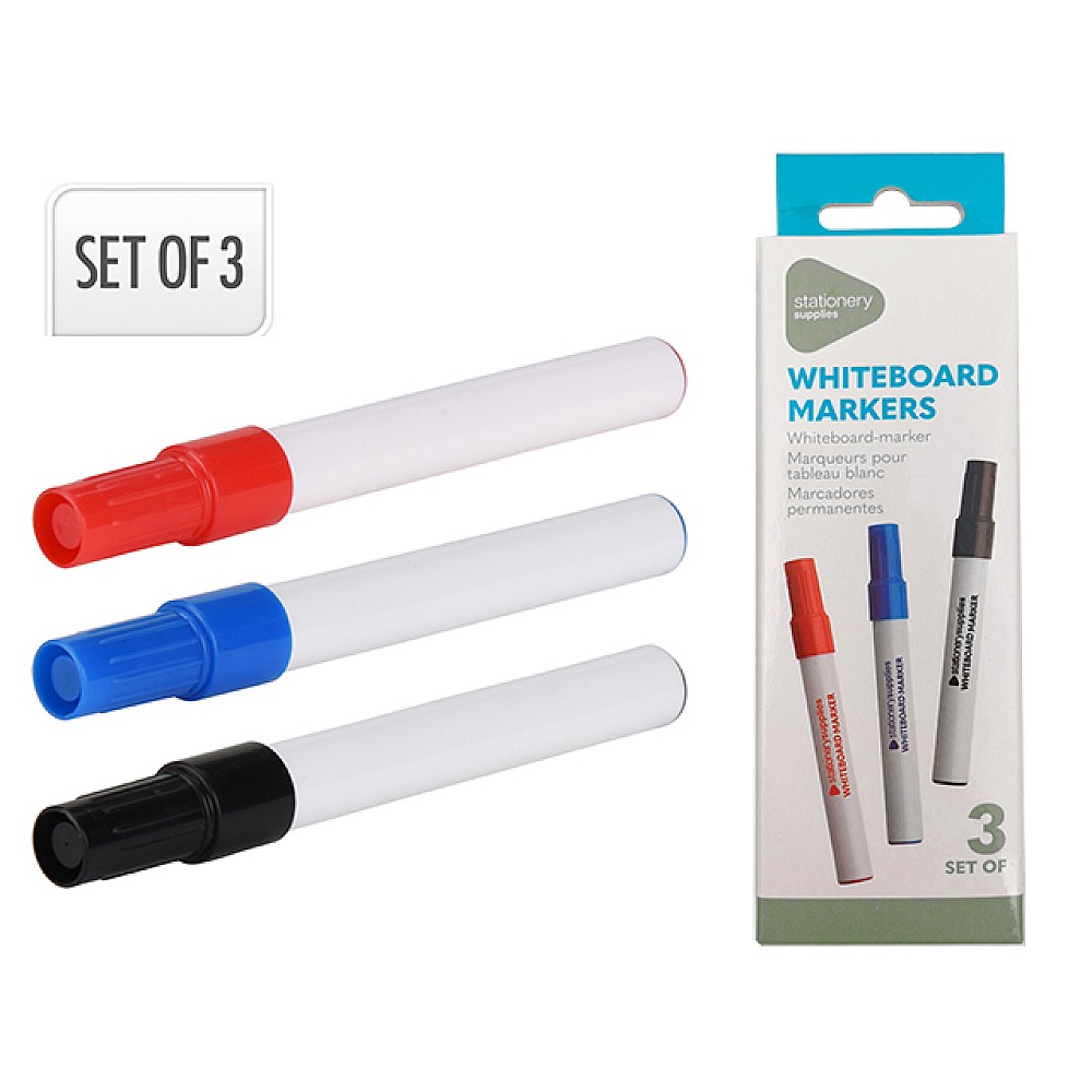 Set markere 3buc pentru tabla alba