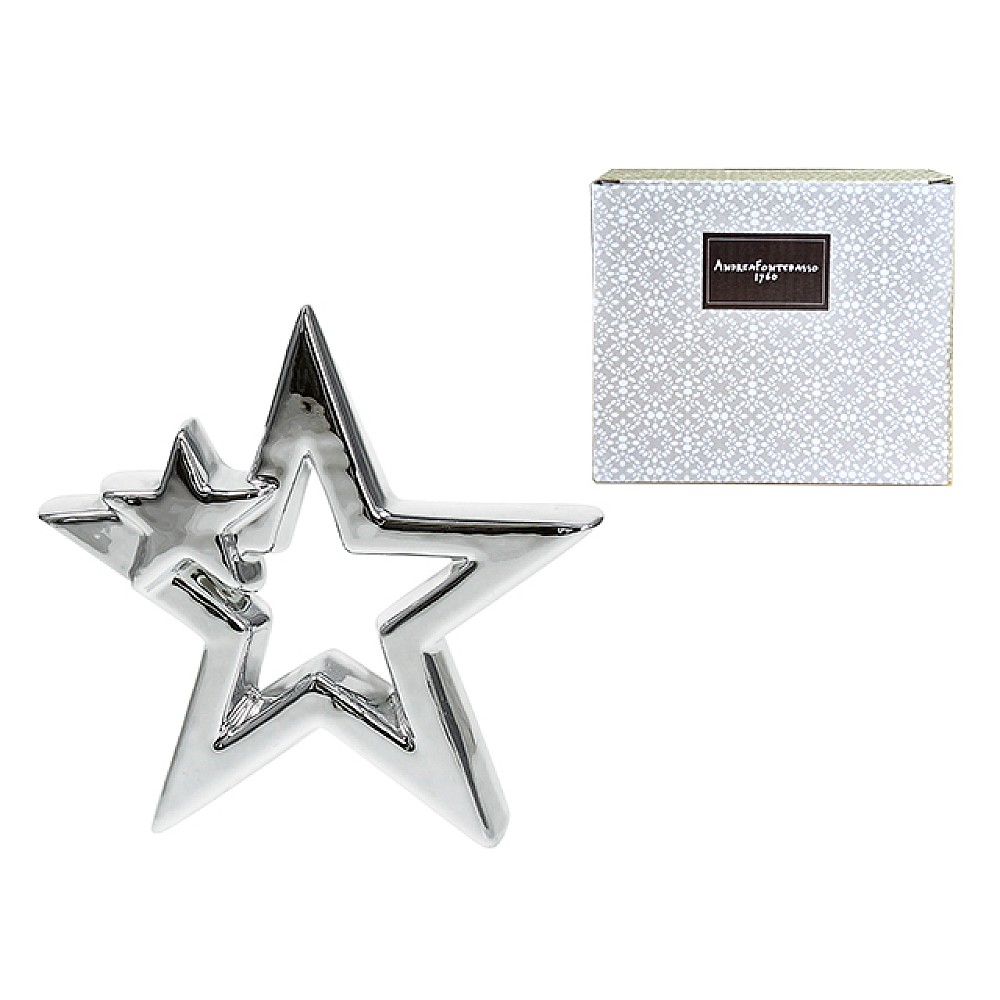 Suvenir de craciun Stea H15 cm, silver