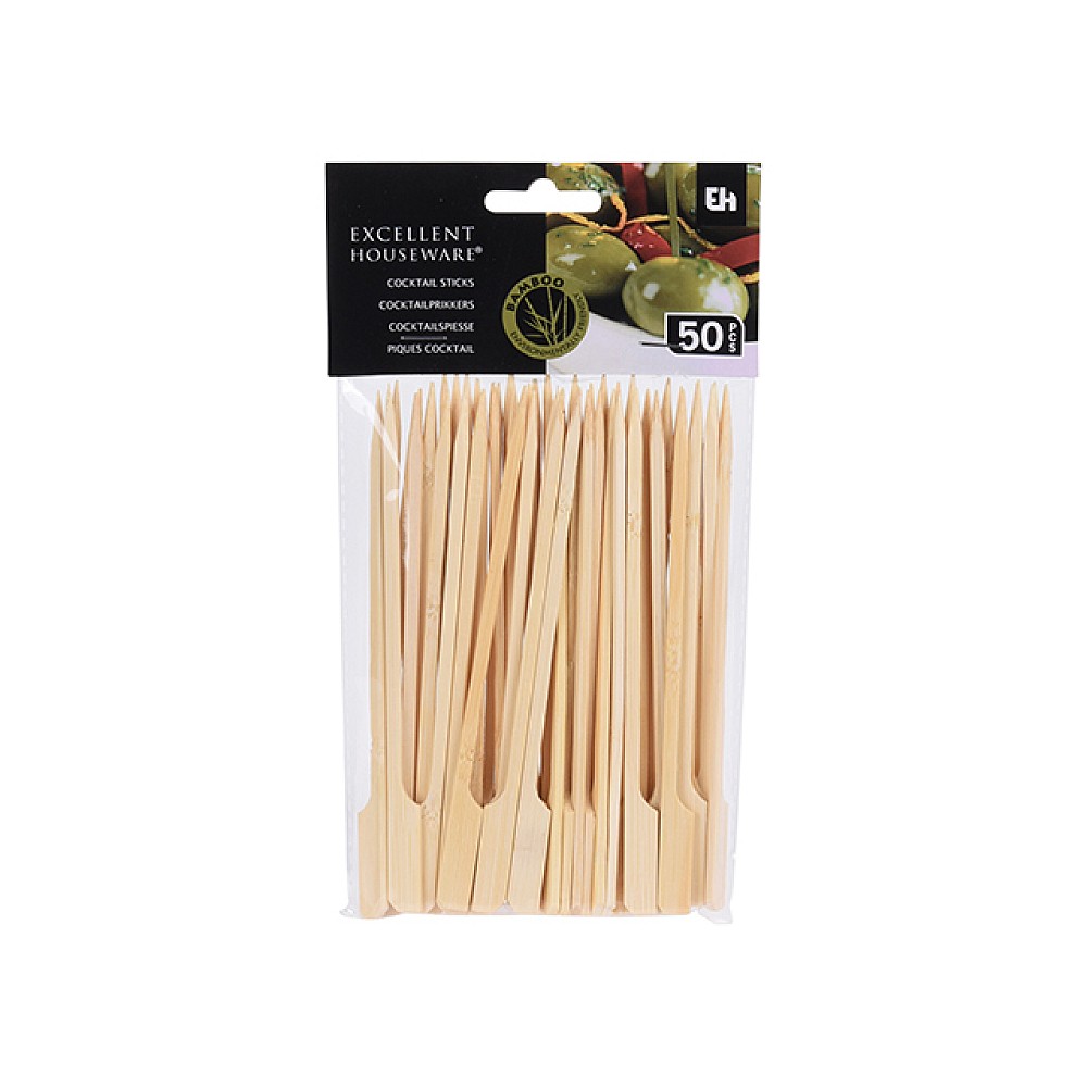 Set betisoare pentru aperitive EH 50buc, 15cm, bambus, blister
