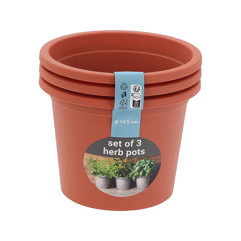 Set 3 ghivece pentru flori 