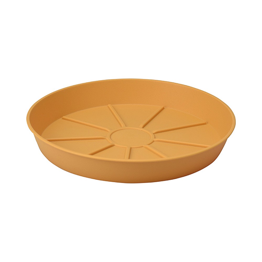 Farfurie pentru ghiveci D24cm, din plastic, galben