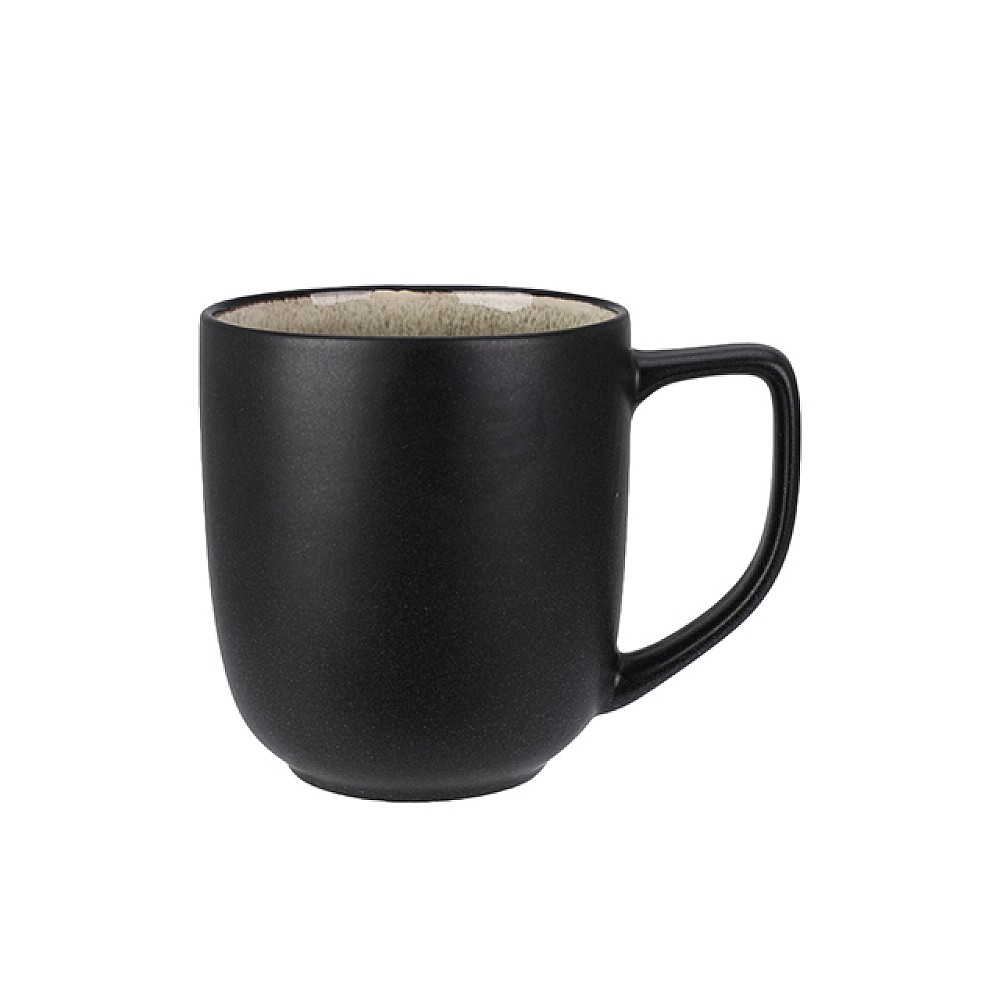 Cana 370 ml Reactiv Glaze Brown, ceramica