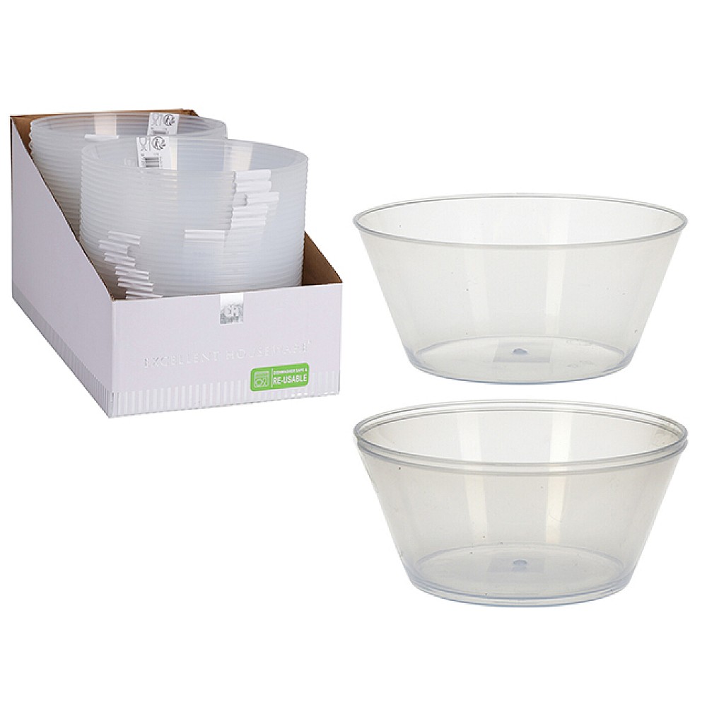 Set salatiere de unică folosintă EH 2buc 750ml, transparent