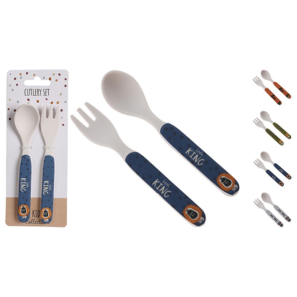 Set tacâmuri Kids 2buc, 13cm, din plastic