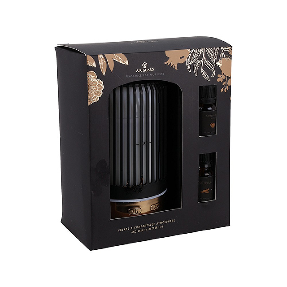 Difuzor aromaterapie cu 2 cartuse de 10ml, USB