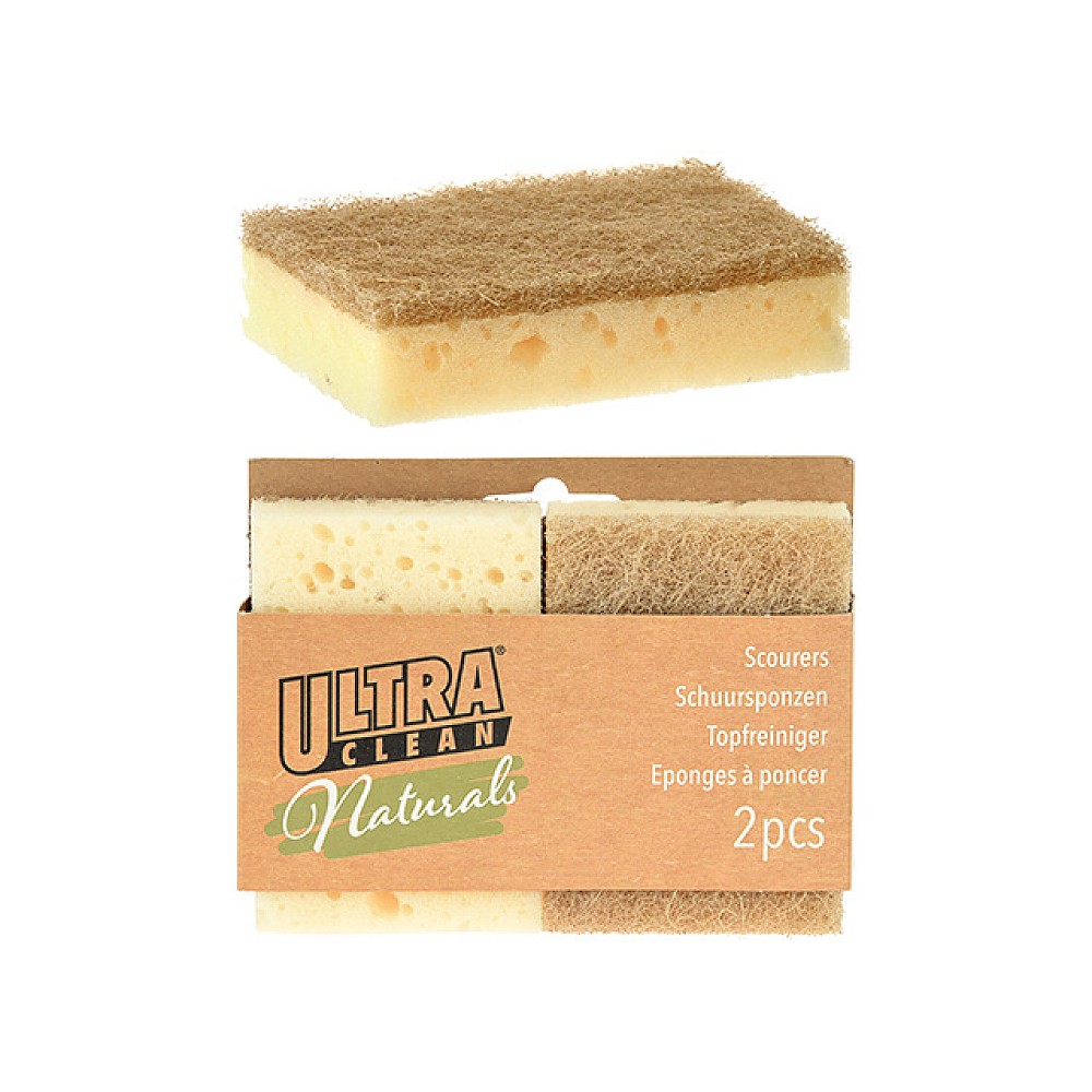 Set burete pentru spalat vase Ultra Clean 2buc, 10X7X2.5cm, viscoza