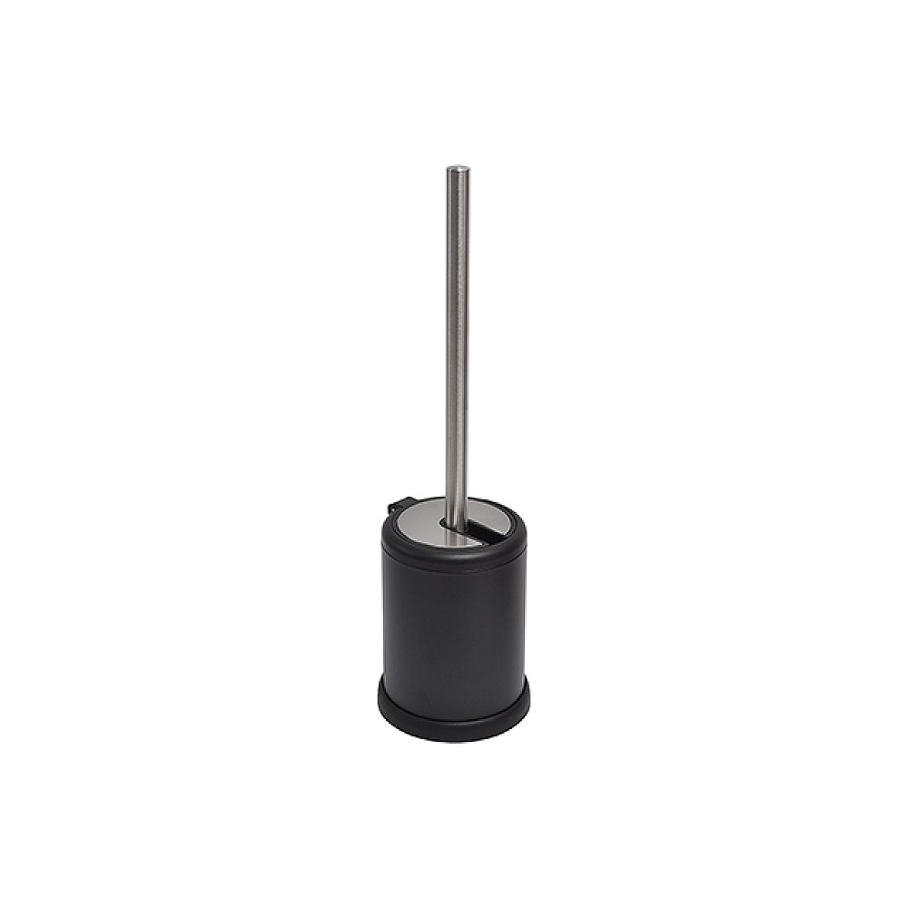 Perie WC cu suport Tendance Stan H39cm, D11.5cm, metall, neagră