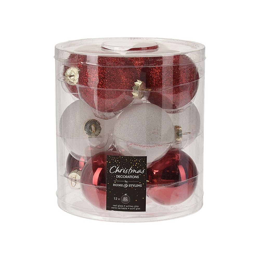 Set globuri din sticla 12X60mm 