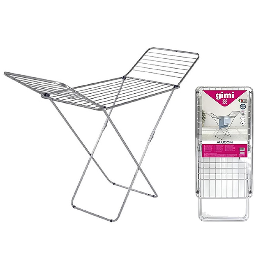 Uscător de rufe de podea Gimi Alucom 20m, oțel/aluminiu