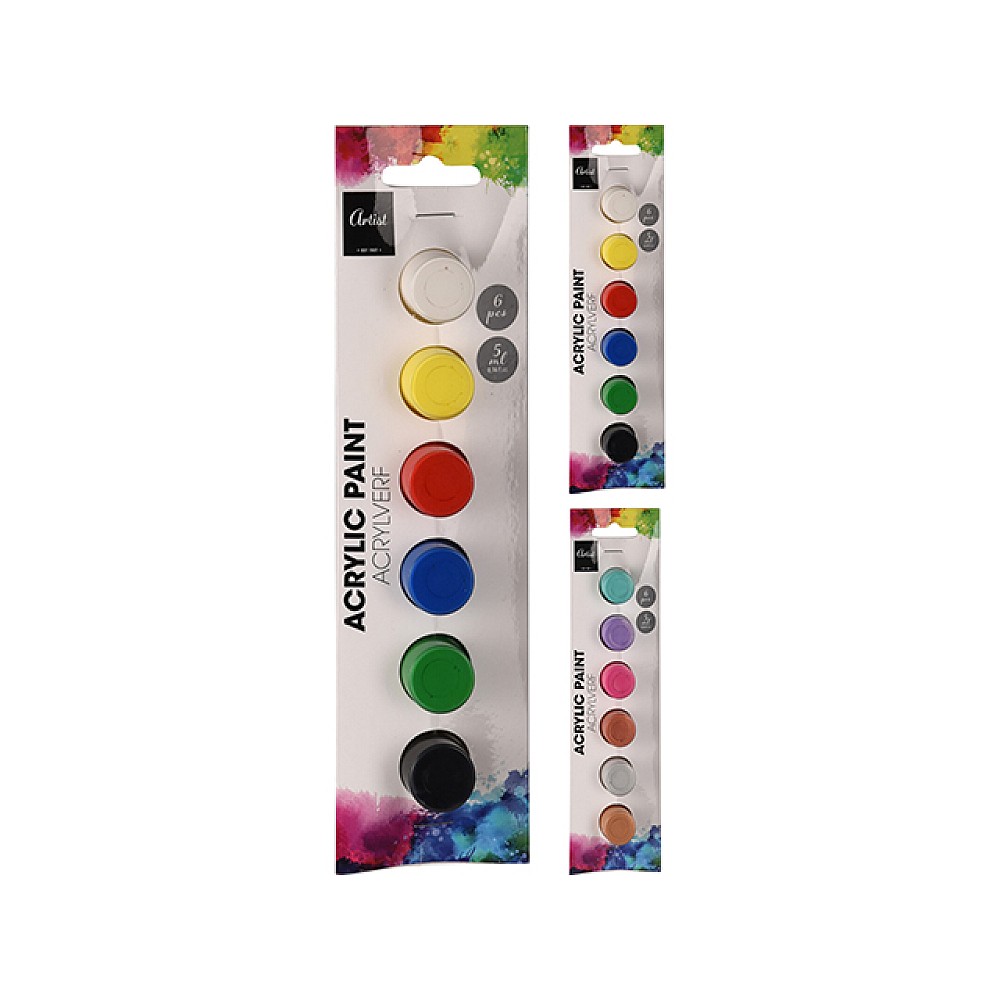 Set vopsele acrilice Artis 6X5 ml 