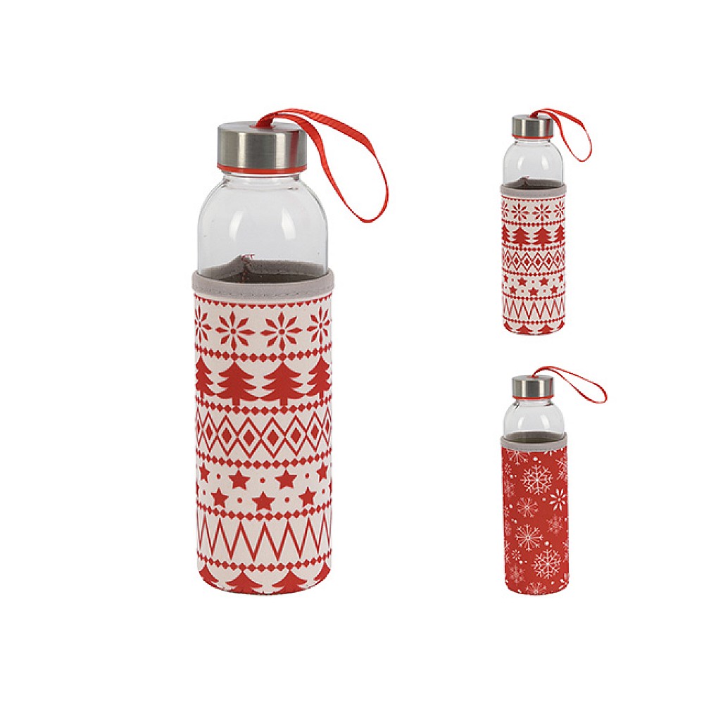 Sticla pentru apa 0.5l în husa ”Christmas”