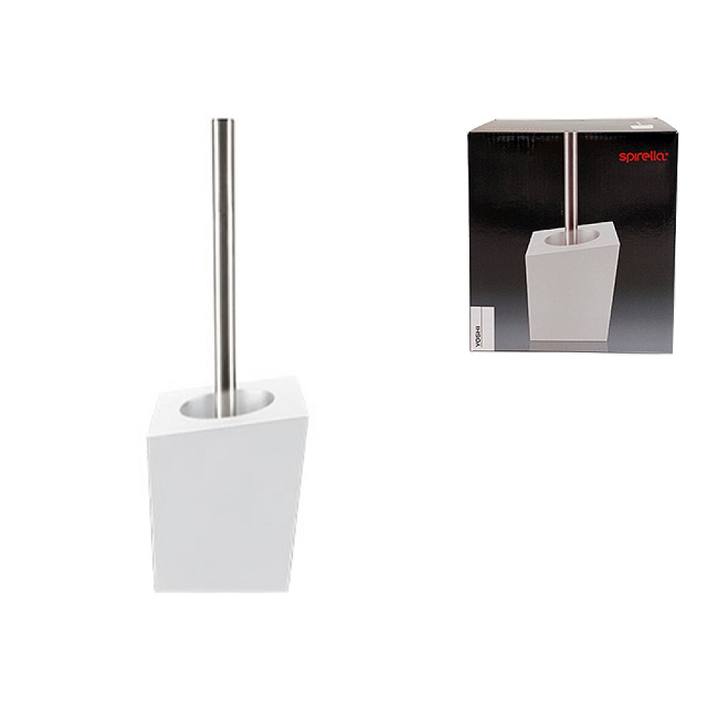 Perie WC cu suport Spirella YOSHI, albă