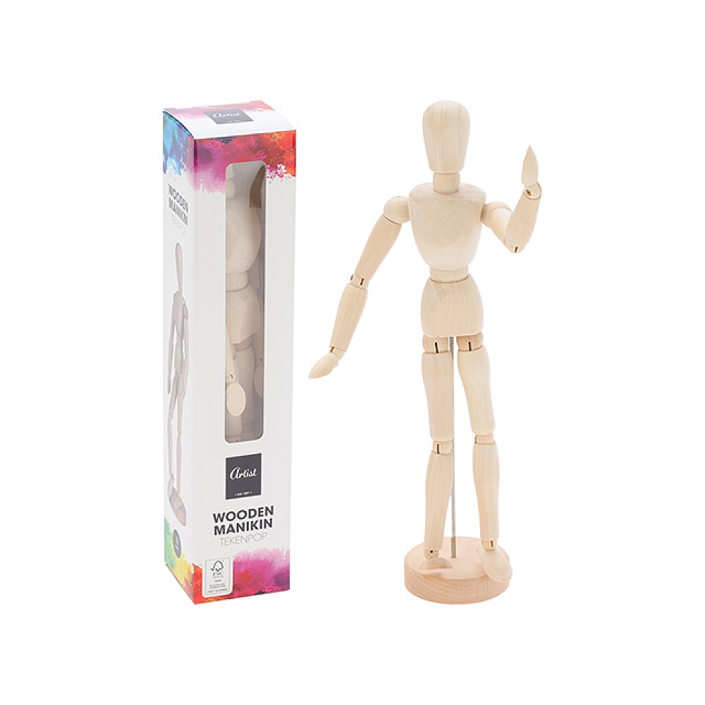 Set de vopsea Artist cu figura de om H33 cm