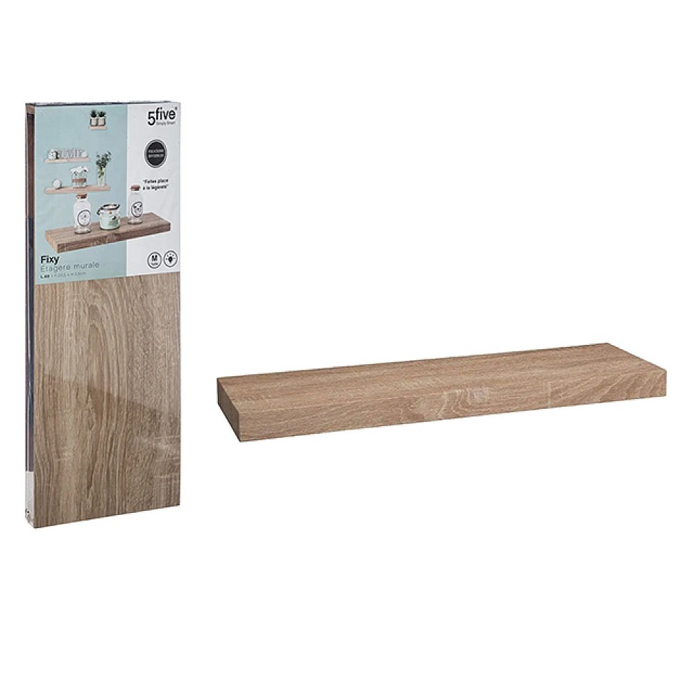 Raft 60X23.5X3.8cm Five Fixy, natural, MDF