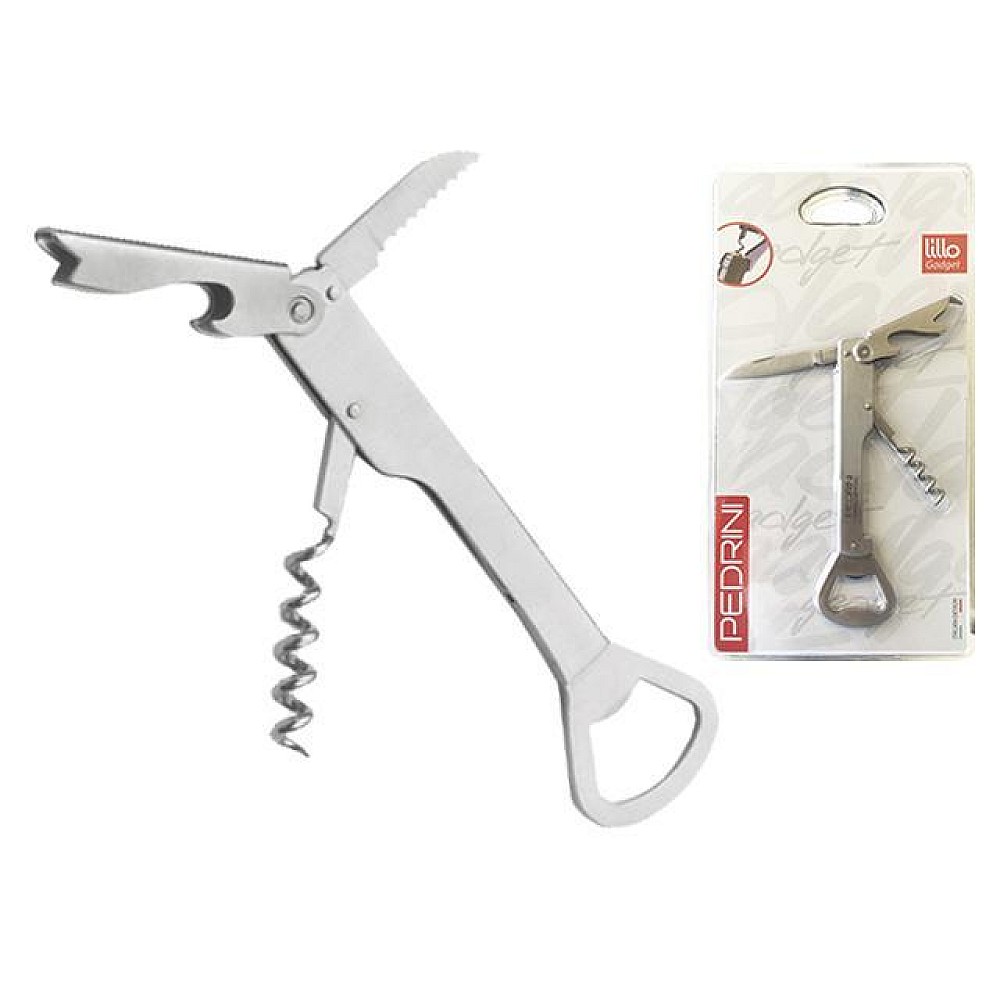 Tirbuson pentru chelneri+deschizator Gadget Lillo, inox