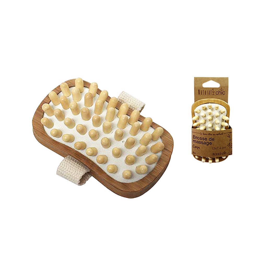 Perie masaj dreptunghiulara Tendance, mesteacan