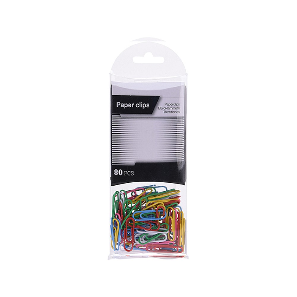 Clame de birou  80buc, multicolore / Clame 80buc, multicolore 