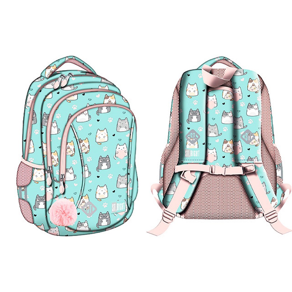 Ghiozdan Charming Cats 27X17X39cm