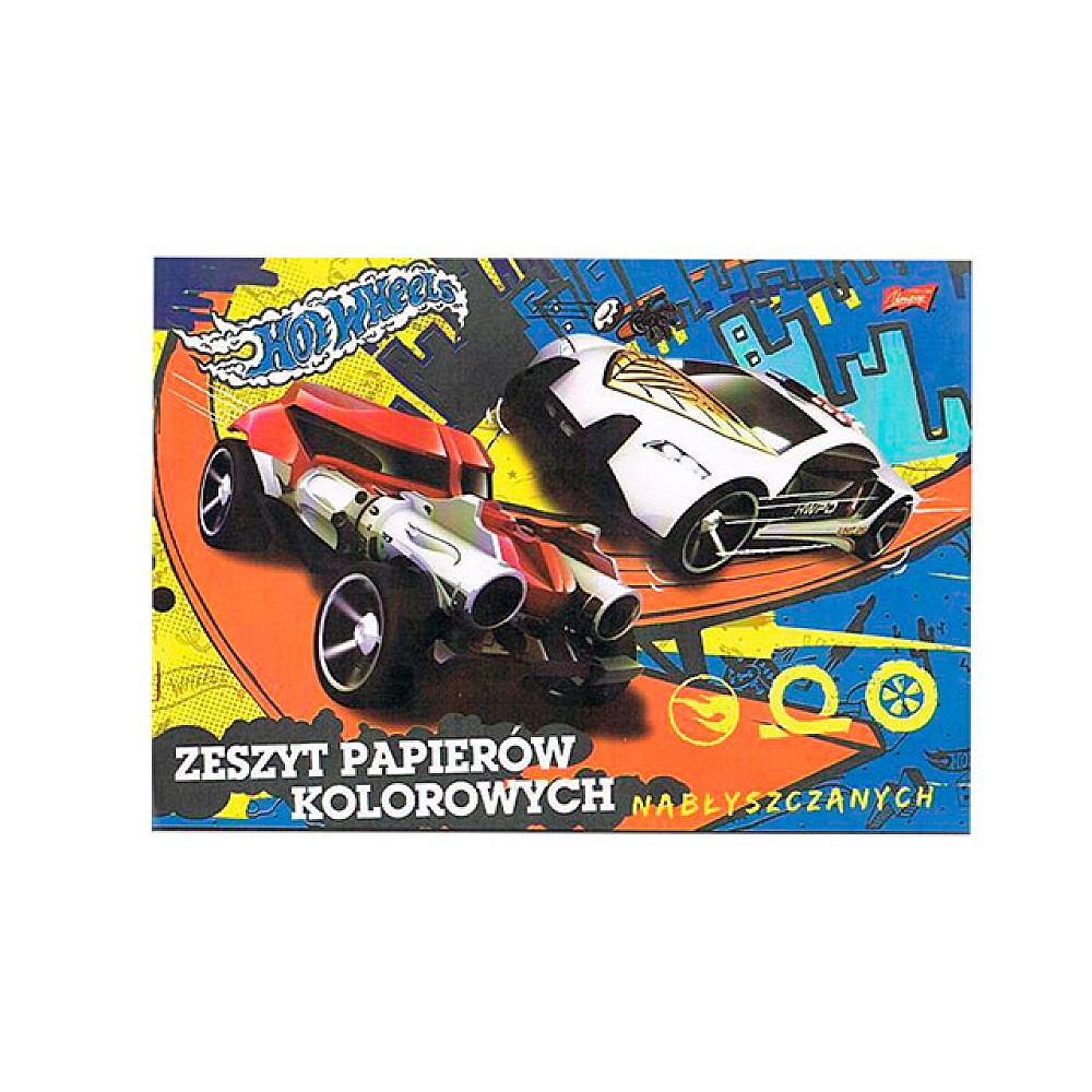 Hartie colorata A4 Bambino Hot Wheels, 10 foi