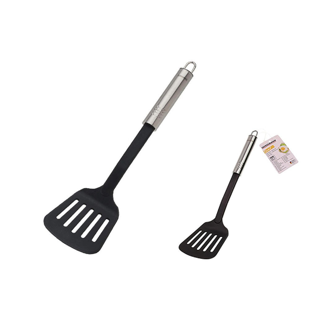 Lopatica cu fante Oval 33cm inox/plastic