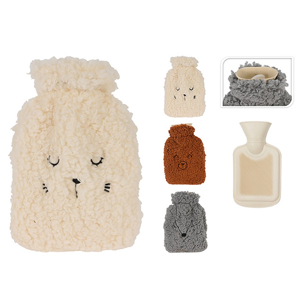 Termofor din cauciuc 0.35l 21X12X2cm, husa moale