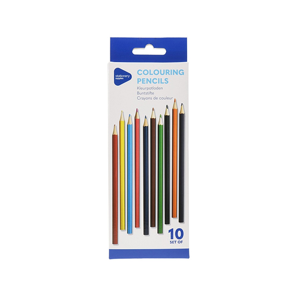 Set Creioane Colorate 10 buc