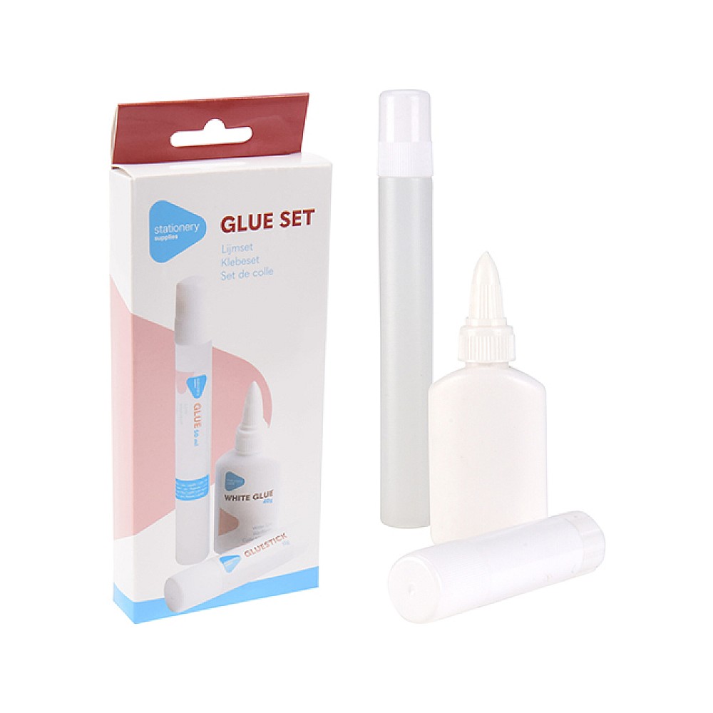 Set 3 lipici (silicat, PVA, solid)