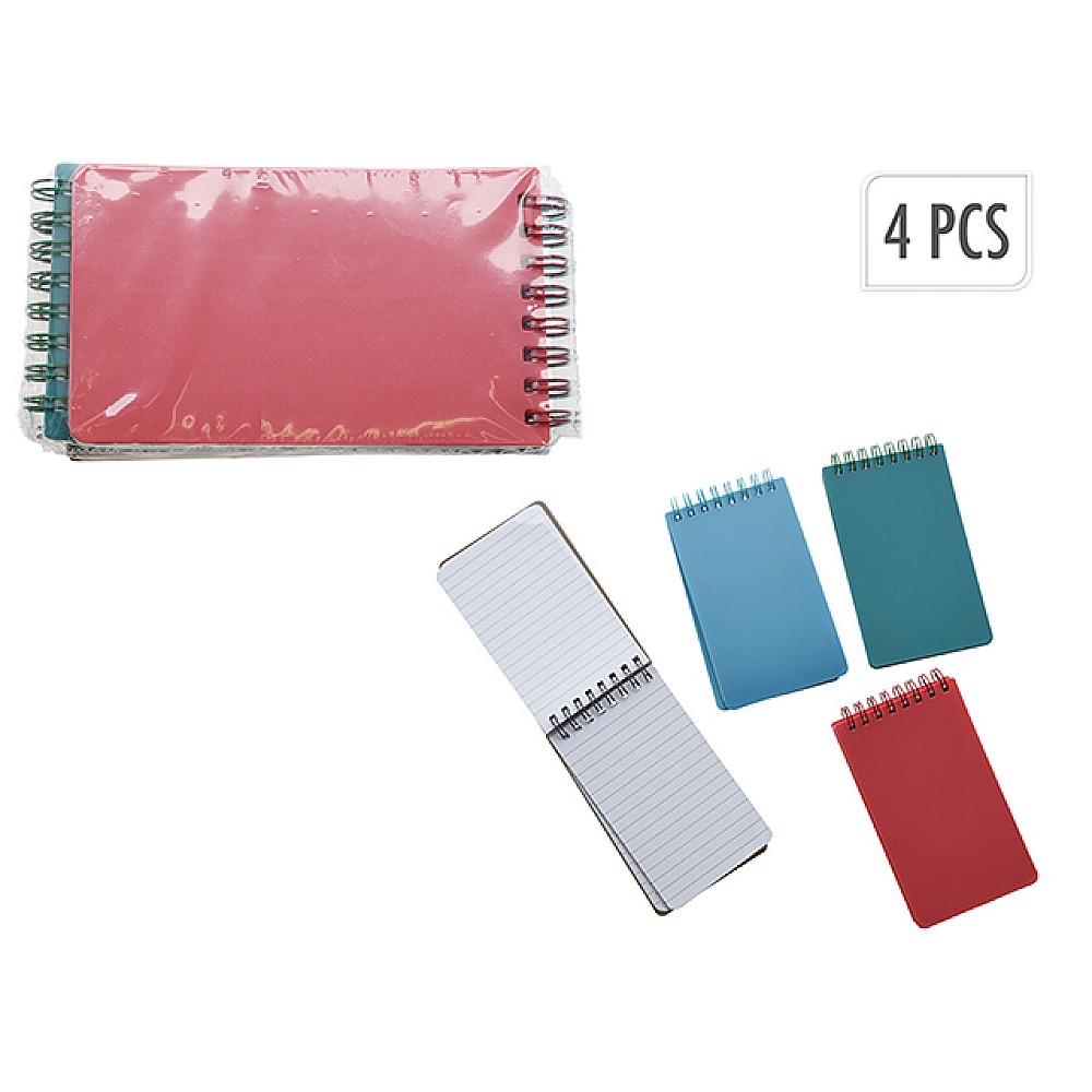 Set de carnete spiralate B5, 40 foi, 4 unit.