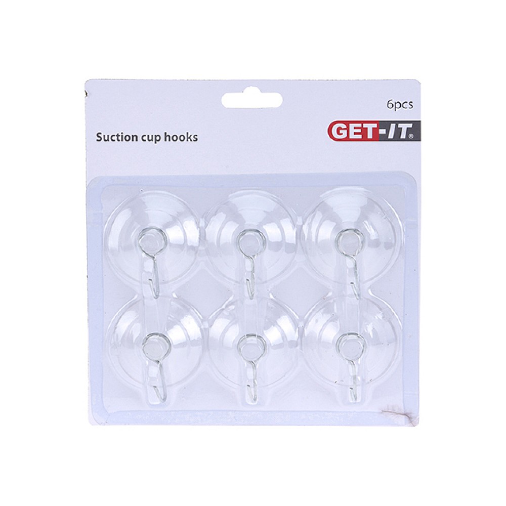 Set cârlige cu ventuza Get-it 6 buc