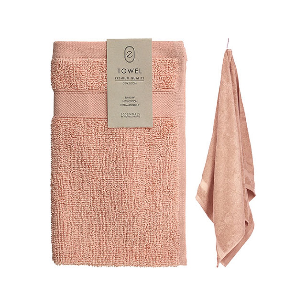 Prosop 30X50cm H&S bumbac, roz