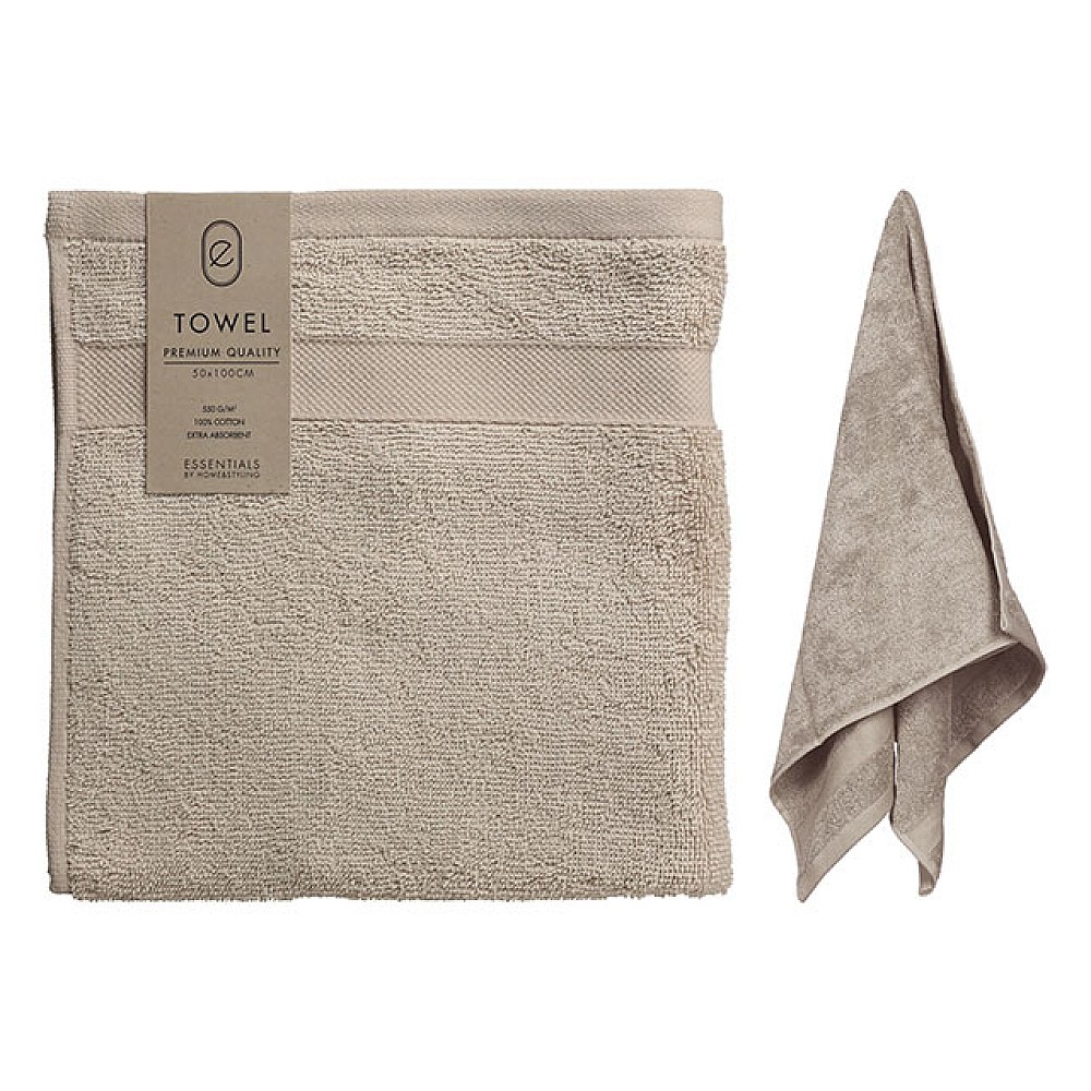 Prosop 50X100cm H&S bumbac, bej