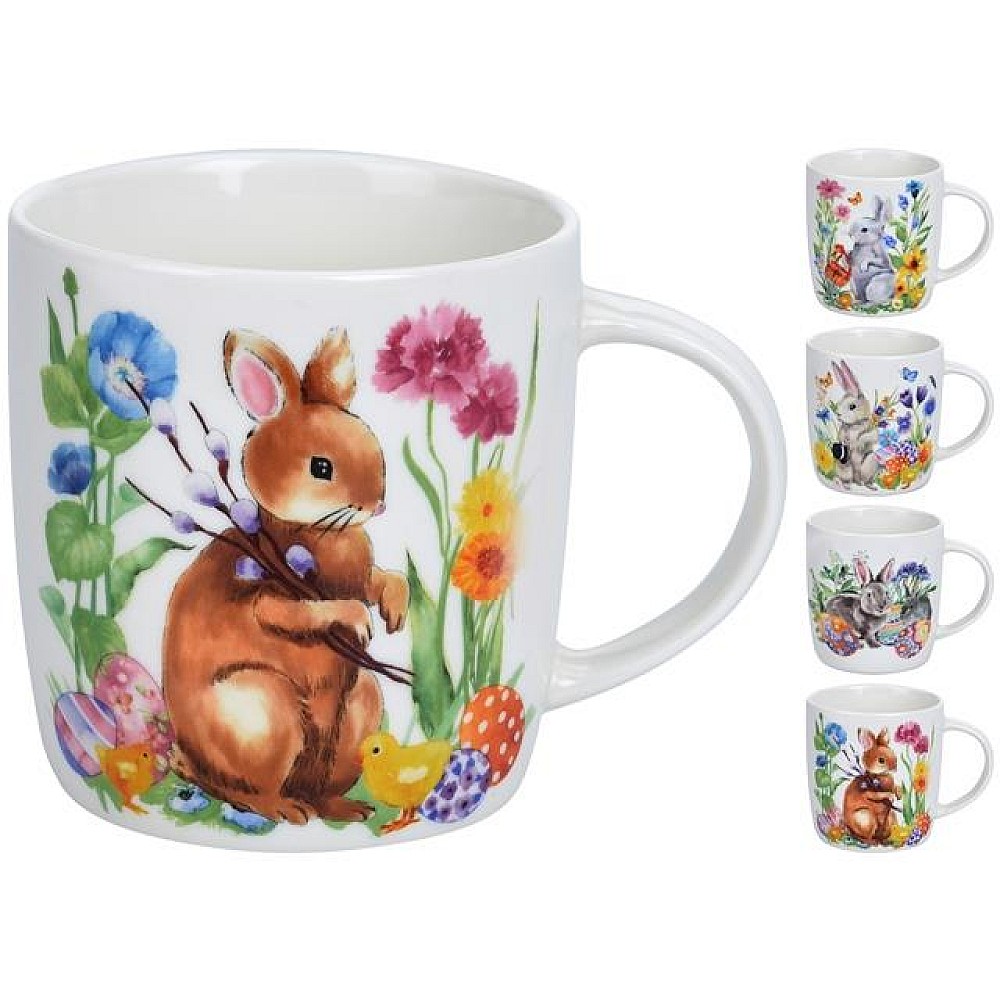 Cana cu desen pascal 370ml, 4 modele, portelan