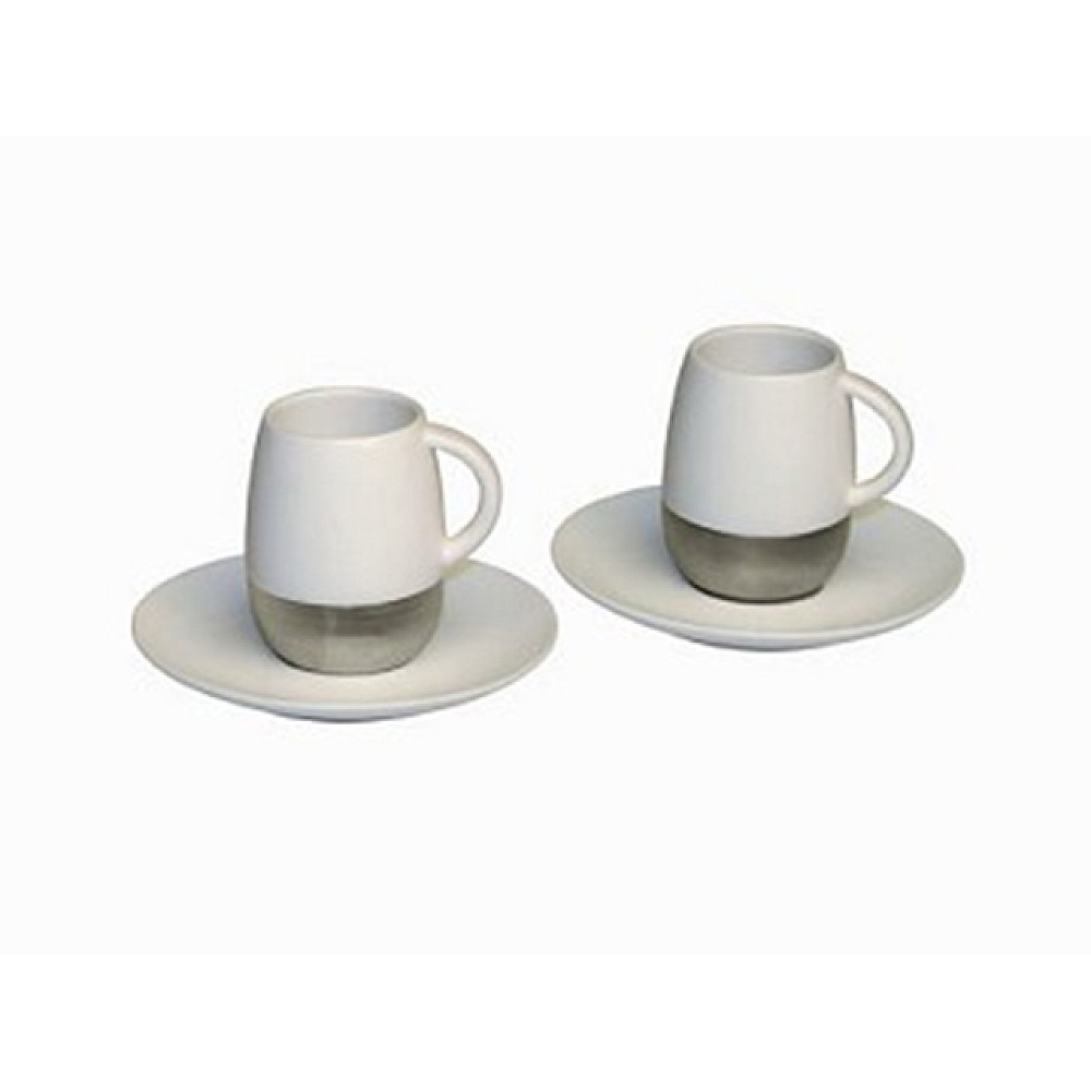 Set cani 2buc cu farfurii Metallica Platinum, in cutie