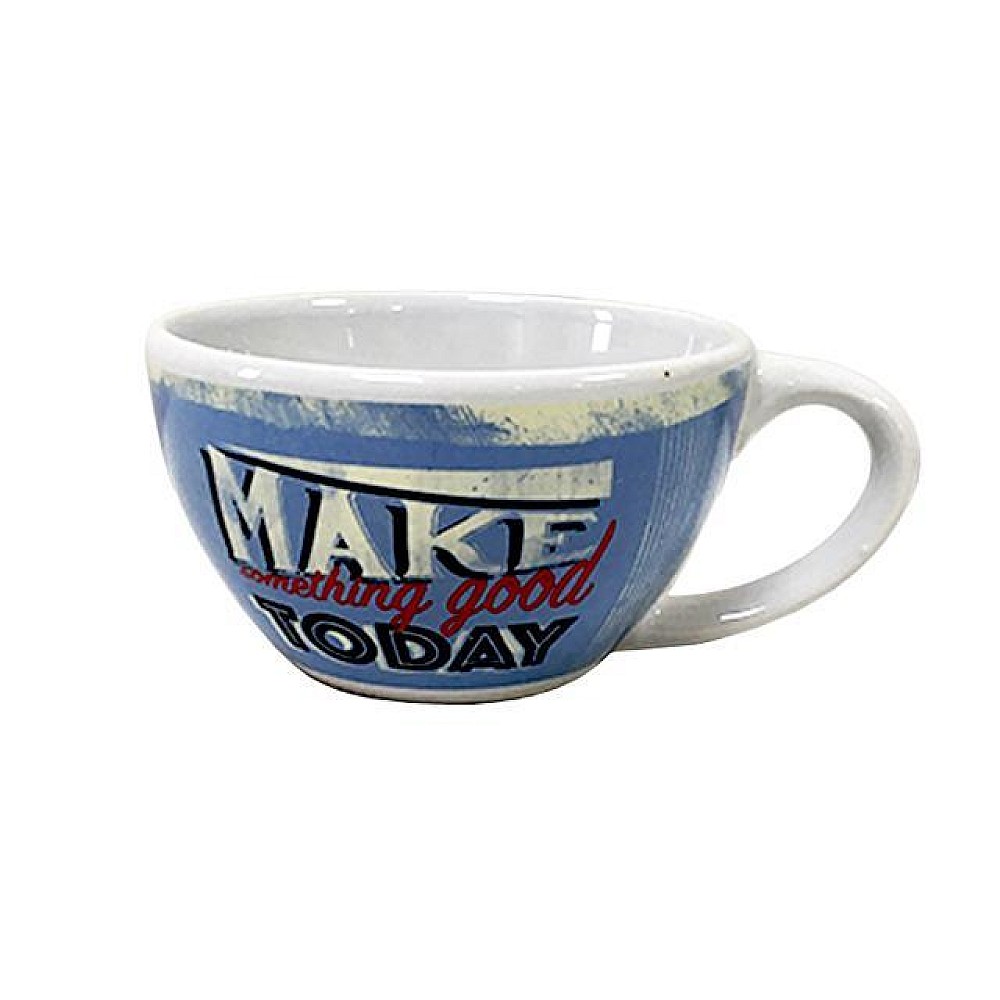 Cana pentru dejun 360ml Tognana Domus, ceramica, albastra