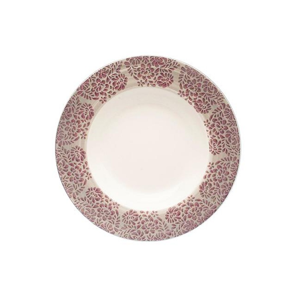 Farfurie adanca 24cm Tognana Coimbra Lilla, ceramica