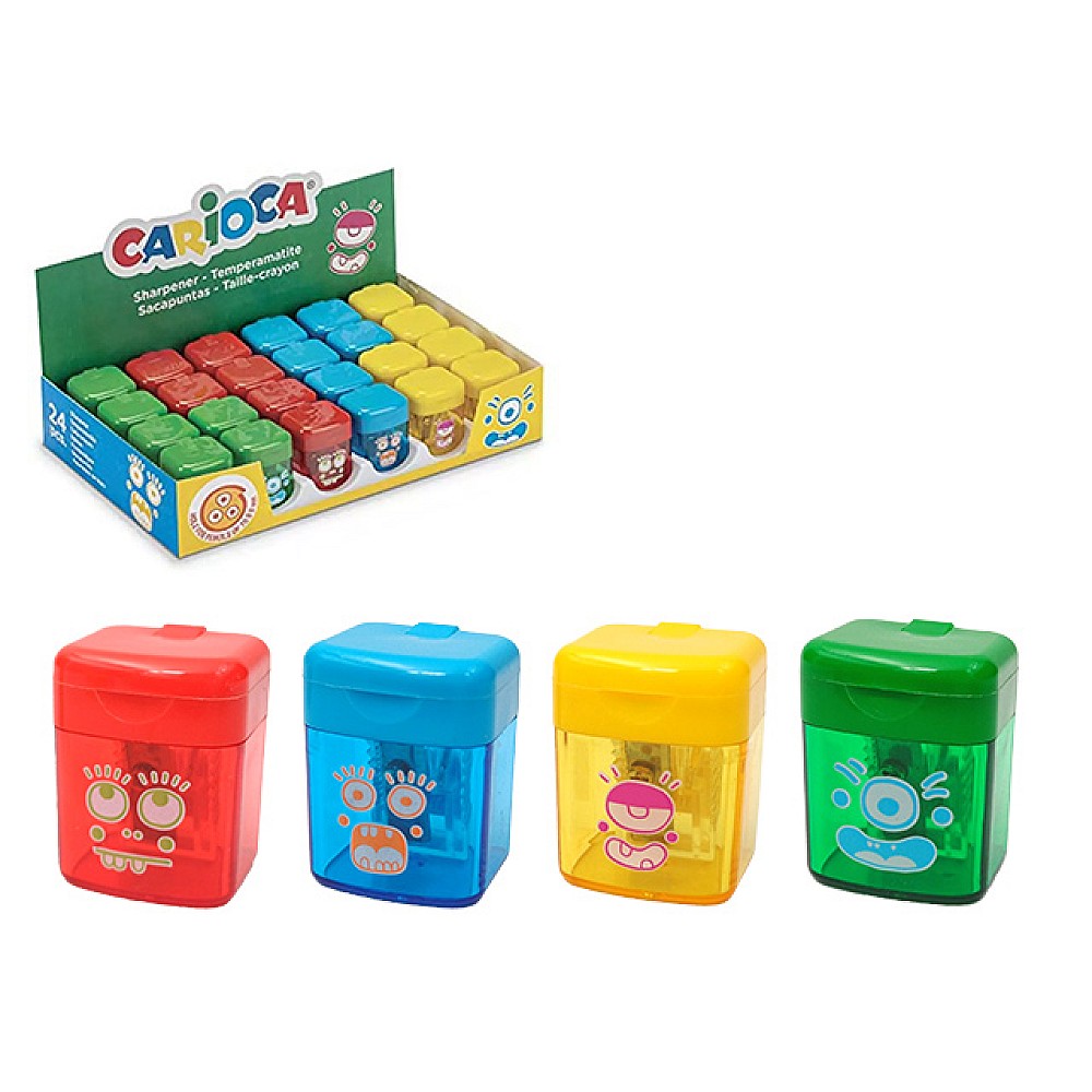 Ascutitoare pentru creioane cu recipient Carioca Monster