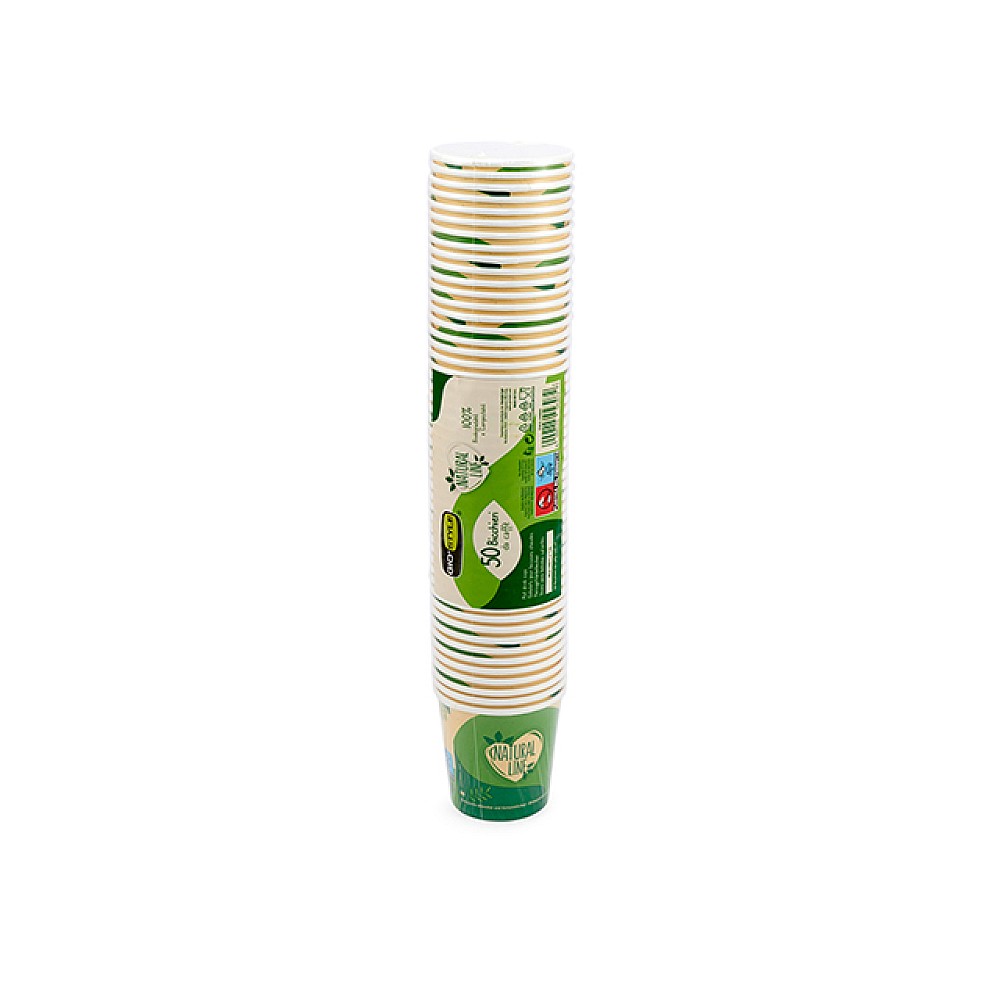 Set pahare din hartie GioStyle Bio 0.12 l, 50 buc